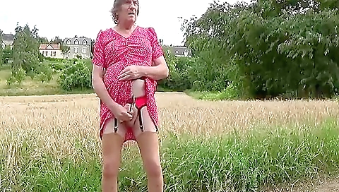 Transgender Travesti Sounding Dildo Lingerie Outdoor A