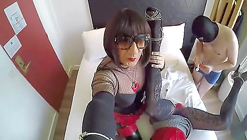 Horny pornstar in horny hotel room fucking and cumming