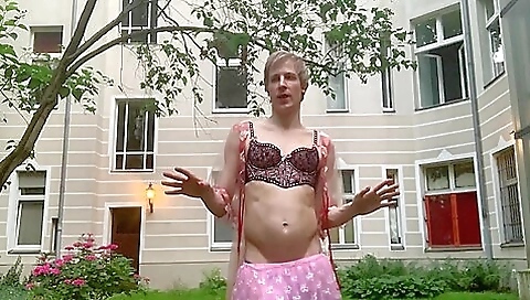 Blonde with a nice ass is sucking and getting fucked