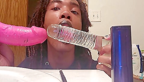 Ebony girl in a sexy footjob is getting fucked by a guy