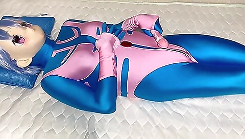 Cute girl with big boobs masturbates with a big dildo